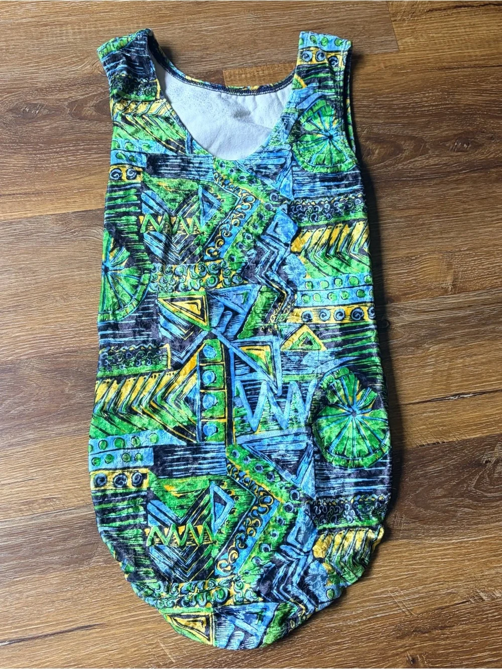 GK Elite Abstract Print Gymnastics Leotard Youth Large